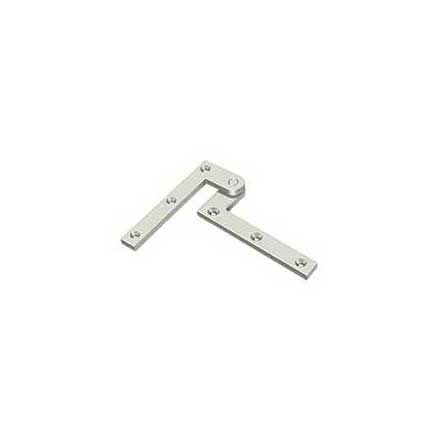 Deltana [PH40U14] Solid Brass Door Pivot Hinge - Polished Nickel Finish - Pair - 4 3/8&quot; L