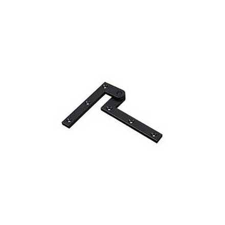 Deltana [PH40U19] Solid Brass Door Pivot Hinge - Paint Black Finish - Pair - 4 3/8&quot; L