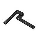 Deltana [PH40U19] Solid Brass Door Pivot Hinge - Paint Black Finish - Pair - 4 3/8&quot; L