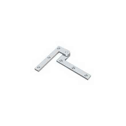 Deltana [PH40U26] Solid Brass Door Pivot Hinge - Polished Chrome Finish - Pair - 4 3/8&quot; L