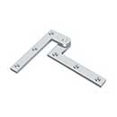 Deltana [PH40U26] Solid Brass Door Pivot Hinge - Polished Chrome Finish - Pair - 4 3/8" L