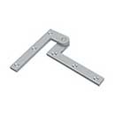 Deltana [PH40U26D] Solid Brass Door Pivot Hinge - Brushed Chrome Finish - Pair - 4 3/8" L