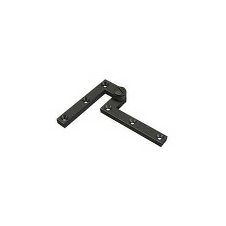 Deltana [PH60U10B] Solid Brass Door Pivot Hinge - Heavy Duty - Oil Rubbed Bronze Finish - Pair - 4 3/8" L