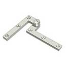 Deltana [PH60U14] Solid Brass Door Pivot Hinge - Heavy Duty - Polished Nickel Finish - Pair - 4 3/8&quot; L