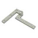 Deltana [PH60U15] Solid Brass Door Pivot Hinge - Heavy Duty - Brushed Nickel Finish - Pair - 4 3/8" L