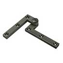 Deltana [PH60U15A] Solid Brass Door Pivot Hinge - Heavy Duty - Antique Nickel Finish - Pair - 4 3/8" L