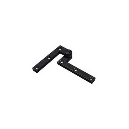 Deltana [PH60U19] Solid Brass Door Pivot Hinge - Heavy Duty - Paint Black Finish - Pair - 4 3/8&quot; L