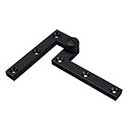 Deltana [PH60U19] Solid Brass Door Pivot Hinge - Heavy Duty - Paint Black Finish - Pair - 4 3/8&quot; L