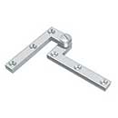 Deltana [PH60U26] Solid Brass Door Pivot Hinge - Heavy Duty - Polished Chrome Finish - Pair - 4 3/8&quot; L