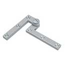 Deltana [PH60U26D] Solid Brass Door Pivot Hinge - Heavy Duty - Brushed Chrome Finish - Pair - 4 3/8&quot; L