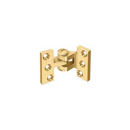 Deltana [SBIH2510CR003] Solid Brass Door Pivot Hinge - Intermediate - Polished Brass (PVD) Finish - Pair - 2 1/2&quot; L