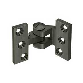 Deltana [SBIH2510U15A] Solid Brass Door Pivot Hinge - Intermediate - Antique Nickel Finish - Pair - 2 1/2" L