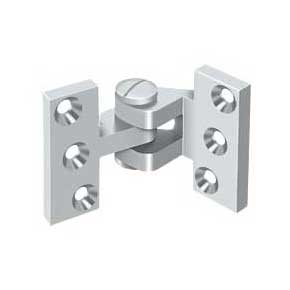 Deltana [SBIH2510U26] Solid Brass Door Pivot Hinge - Intermediate - Polished Chrome Finish - Pair - 2 1/2" L