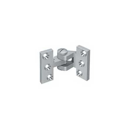 Deltana [SBIH2510U26D] Solid Brass Door Pivot Hinge - Intermediate - Brushed Chrome Finish - Pair - 2 1/2" L