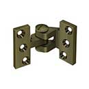 Deltana [SBIH2510U5] Solid Brass Door Pivot Hinge - Intermediate - Antique Brass Finish - Pair - 2 1/2&quot; L