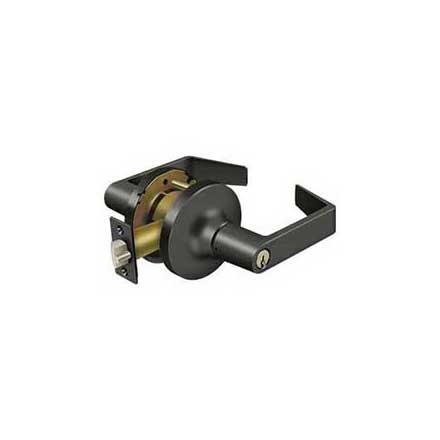 Deltana [CL500FLC-10B] Commercial Door Lever - Grade 1 - Entry - Clarendon Lever - Oil Rubbed Bronze Finish