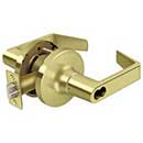 Deltana [CL500FRCNC-3] Commercial Door Lever - Grade 1 - Entry - IC Core - Clarendon Lever - Polished Brass Finish