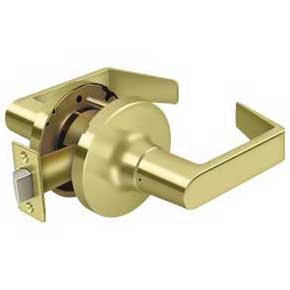 Deltana [CL501FLC-3] Commercial Door Lever - Grade 1 - Passage - Clarendon Lever - Polished Brass Finish