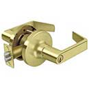 Deltana [CL504FLC-3] Commercial Door Lever - Grade 1 - Storeroom - Clarendon Lever - Polished Brass Finish