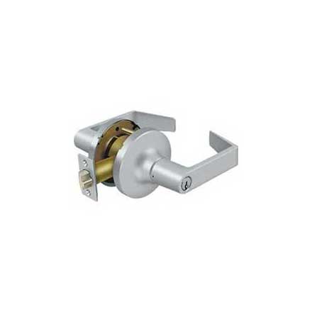 Deltana [CL509FLC-26D]  Commercial Door Lever - Grade 1 - Classroom - Clarendon Lever - Brushed Chrome Finish