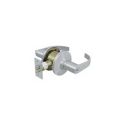 Deltana [CL400EL-26D] Commercial Door Lever - Grade 2 - Entry - Light Duty - Curved Lever - Brushed Chrome Finish