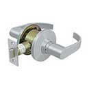 Deltana [CL401EL-26D] Commercial Door Lever - Grade 2 - Passage - Light Duty - Curved Lever - Brushed Chrome Finish