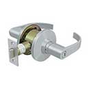Deltana [CL402EL-26D] Commercial Door Lever - Grade 2 - Privacy - Light Duty - Curved Lever - Brushed Chrome Finish