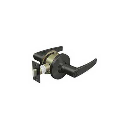 Deltana [CL702EL-10B] Commercial Door Lever - Grade 2 - Privacy - Light Duty - Straight Lever - Oil Rubbed Bronze Finish