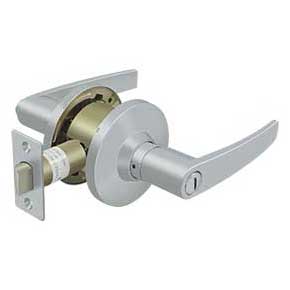 Deltana [CL702EL-26D] Commercial Door Lever - Grade 2 - Privacy - Light Duty - Straight Lever - Brushed Chrome Finish