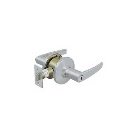 Deltana [CL702EL-26D] Commercial Door Lever - Grade 2 - Privacy - Light Duty - Straight Lever - Brushed Chrome Finish