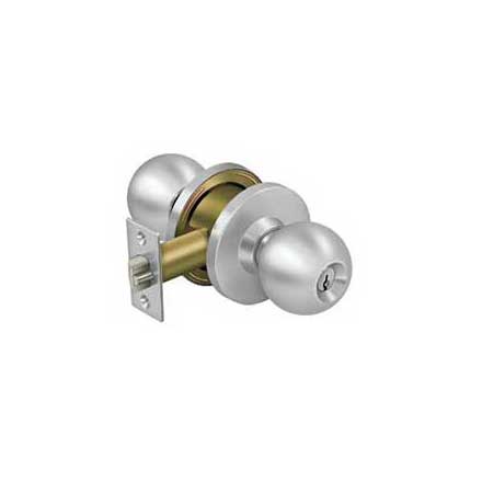 Deltana [CL100EAC-32D] Commercial Door Knob - Grade 2 - Entry - Round - Brushed Finish