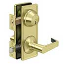 Deltana [CL308ILC-3] Commercial Door Interconnected Lever Lock - Grade 2 - Passage - Clarendon Lever - Polished Brass Finish