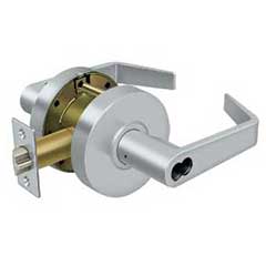 Deltana [CL500ECCNC-26D] Commercial Door Lever - Grade 2 - Entry - IC Core - Clarendon Lever - Brushed Chrome Finish