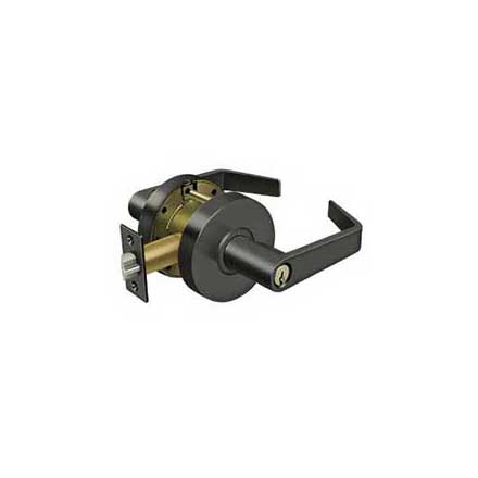 Deltana [CL500EVC-10B] Commercial Door Lever - Grade 2 - Entry - Clarendon Lever - Oil Rubbed Bronze Finish