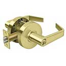 Deltana [CL504EVC-3] Commercial Door Lever - Grade 2 - Storeroom - Clarendon Lever - Polished Brass Finish