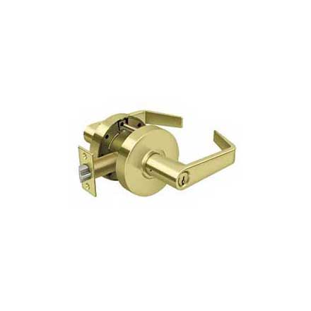 Deltana [CL509EVC-3] Commercial Door Lever - Grade 2 - Classroom - Clarendon Lever - Polished Brass Finish