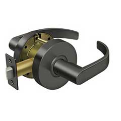 Deltana [CL601EVC-10B] Commercial Door Lever - Grade 2 - Passage - Curved Lever - Oil Rubbed Bronze Finish