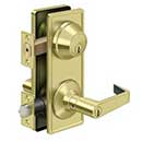 Deltana [CL300ILC-3] Commercial Door Interconnected Lever Lock - Grade 2 - Entry - Clarendon Lever - Polished Brass Finish