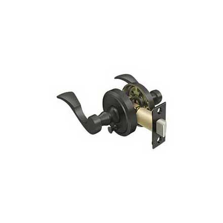 Deltana [PRLLR2U10B-RH] Solid Brass Door Lever - Lacovia Series - Privacy - Right Hand - Oil Rubbed Bronze Finish