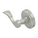 Deltana [PRLLR4U15-RH] Solid Brass Door Lever - Lacovia Series - Dummy - Right Hand - Brushed Nickel Finish