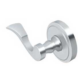 Deltana [PRLLR4U26-RH] Solid Brass Door Lever - Dummy - Right Hand - Polished Chrome Finish