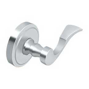 Deltana [PRLLR4U26-LH] Solid Brass Door Lever - Dummy - Left Hand - Polished Chrome Finish