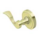 Deltana [PRLLR4U3-RH] Solid Brass Door Lever - Lacovia Series - Dummy - Right Hand - Polished Brass Finish