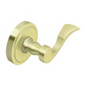 Deltana [PRLLR4U3-LH] Solid Brass Door Lever - Dummy - Left Hand - Polished Brass Finish