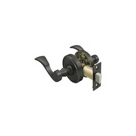 Deltana [PRLLR3U10B] Solid Brass Door Lever - Lacovia Series - Passage - Oil Rubbed Bronze Finish