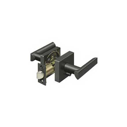 Deltana [ZLLS2U10B-LH] Die Cast Zinc Door Lever - Livingston Series - Privacy - Left Hand - Oil Rubbed Bronze Finish