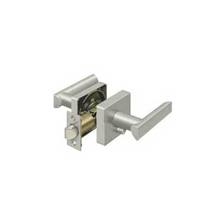 Deltana [ZLLS2U15-LH] Die Cast Zinc Door Lever - Livingston Series - Privacy - Left Hand - Brushed Nickel Finish