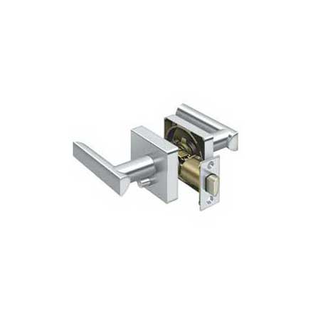 Deltana [ZLLS2U26-RH] Die Cast Zinc Door Lever - Livingston Series - Privacy - Right Hand - Polished Chrome Finish