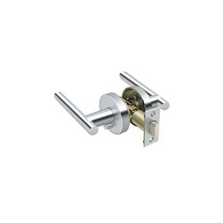 Deltana [ZMLR2U26-RH] Die Cast Zinc Door Lever - Mandeville Series - Privacy - Right Hand - Polished Chrome Finish