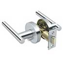 Deltana [ZMLR2U26-RH] Die Cast Zinc Door Lever - Mandeville Series - Privacy - Right Hand - Polished Chrome Finish